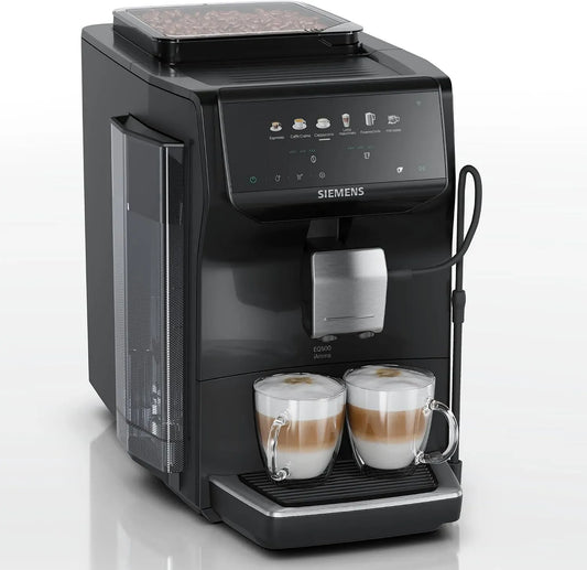 Siemens EQ500 TP551E07 Kaffeevollautomat, Touch-Bedienung, Schwarz, Farb- & Touchdisplay, entnehmbare Brüheinheit, Keramikmahlwerk, 6 Getränke