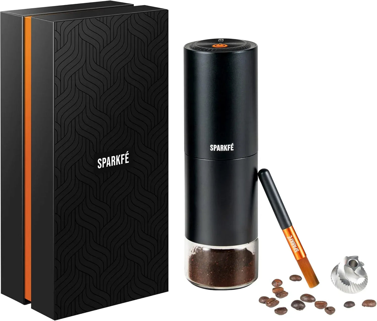 Kaffeemühle, Handmühle, Kaffeebohnenmühle, tragbar, Edelstahl, für Espresso