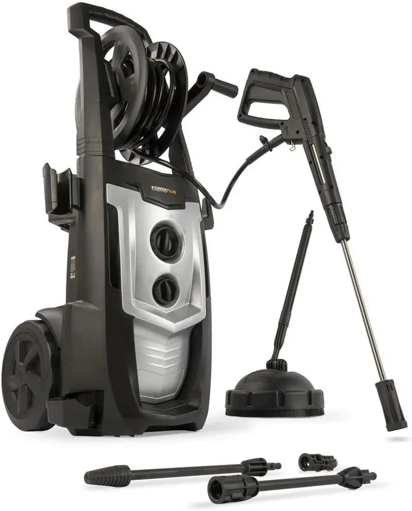Hochdruckreiniger POWXG90420-2200, 2200 W, 2 Temperaturzonen, 170 Bar Druck und 50°C Temperatur, 8 m Schlauch und Zubehör inbegriffen