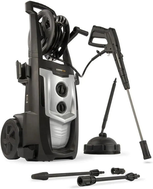 Hochdruckreiniger POWXG90420-2200, 2200 W, 2 Temperaturzonen, 170 Bar Druck und 50°C Temperatur, 8 m Schlauch und Zubehör inbegriffen