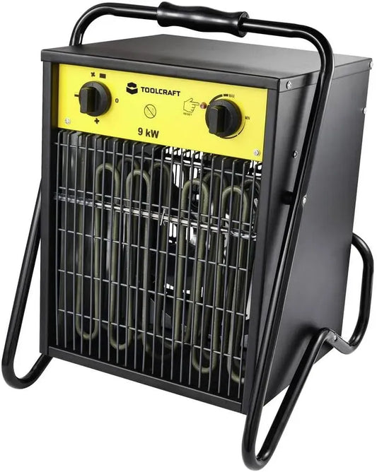 TO-8578338 Bauheizer, 9000 W, Wärmefunktion, Schwarz, TOOLCRAFT