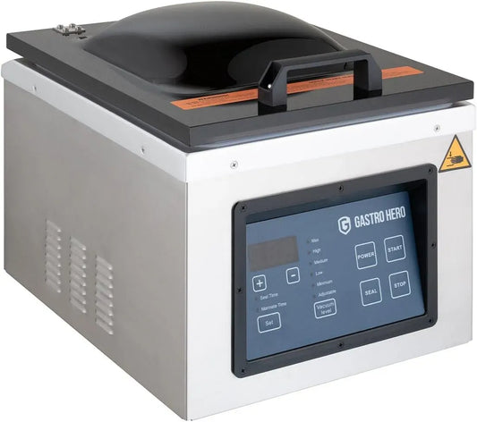 77L/Minute KVM077DP Kammer-Vakuumiergerät, Vakuumierer für Lebensmittel, 77 L, Edelstahl, GastroHero